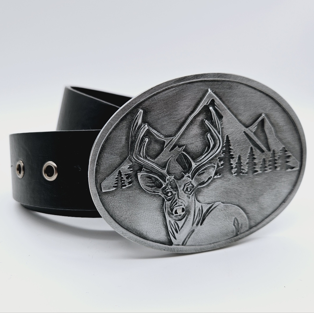 BEVBUCKLE | 50 Pointer beverage holder dear buck hunter mountains buckle belt